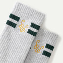 Heather Monogram Socks