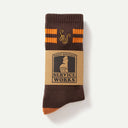Brown Monogram Socks
