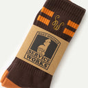 Brown Monogram Socks