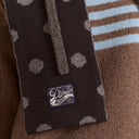 Grey Spot Merino Wool Reversible Scarf