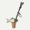 Green Ceramic Fish Bottle Stop