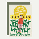 Today The Sun Shines For You Greetings Card
