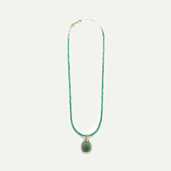 Green Jade Little Swimmer Necklace