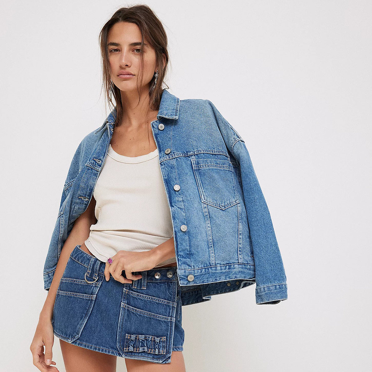 Cowboy Romance Opal Swing Denim Jacket