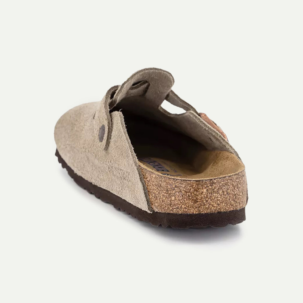 Taupe Boston Suede Leather Sandal