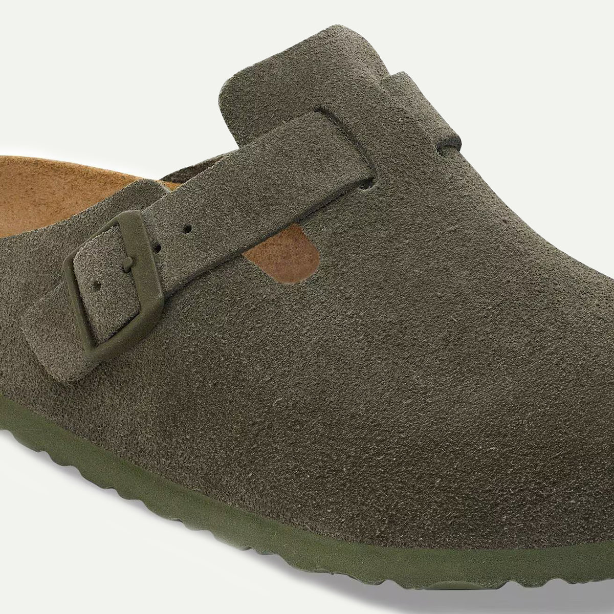 Thyme Suede Leather Boston Sandal