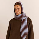 Blue/Choc Tie Front Hood