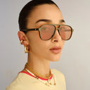 Dark Olive Tragic Magic Sunglasses