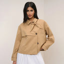 Brown Tie Trench