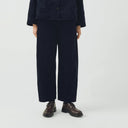 Dark Navy Twisted Seam Cord Trousers