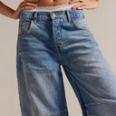 Blue Good Luck Barrel Jean