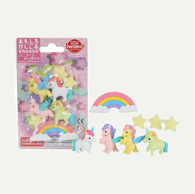 Unicorn & Pegasus Themed Erasers