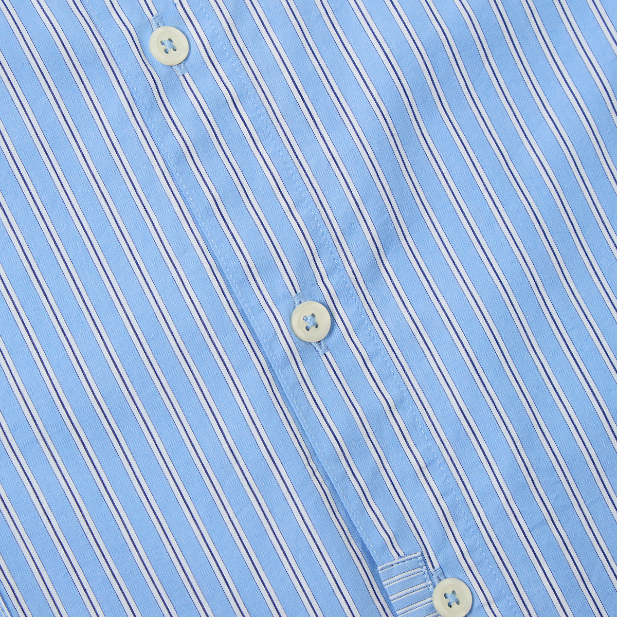 Blue Vila Stripes Patched Shirt