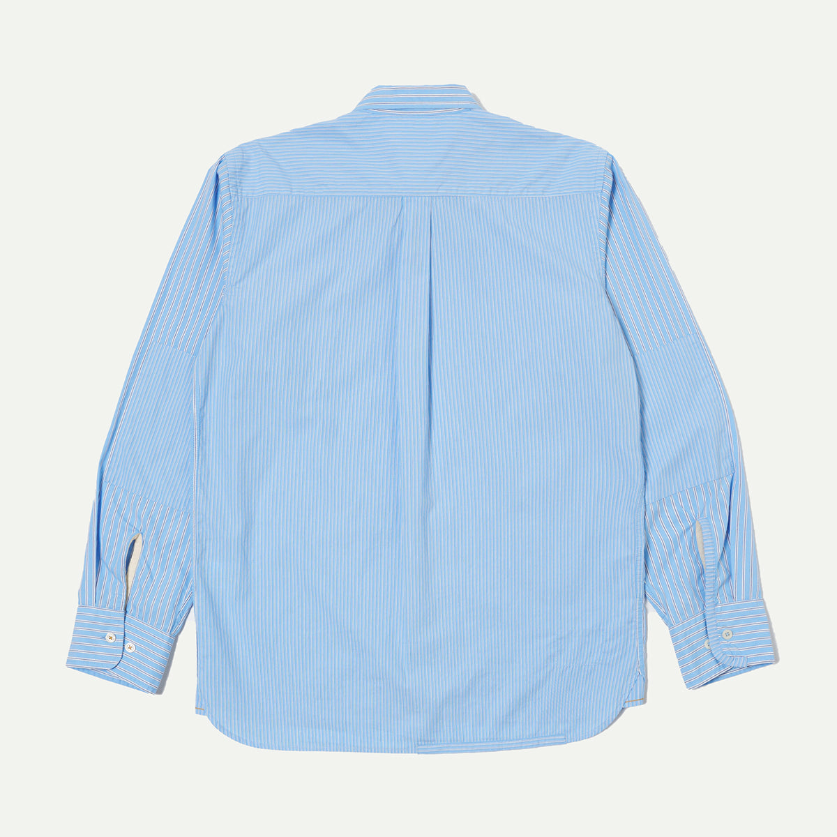 Blue Vila Stripes Patched Shirt