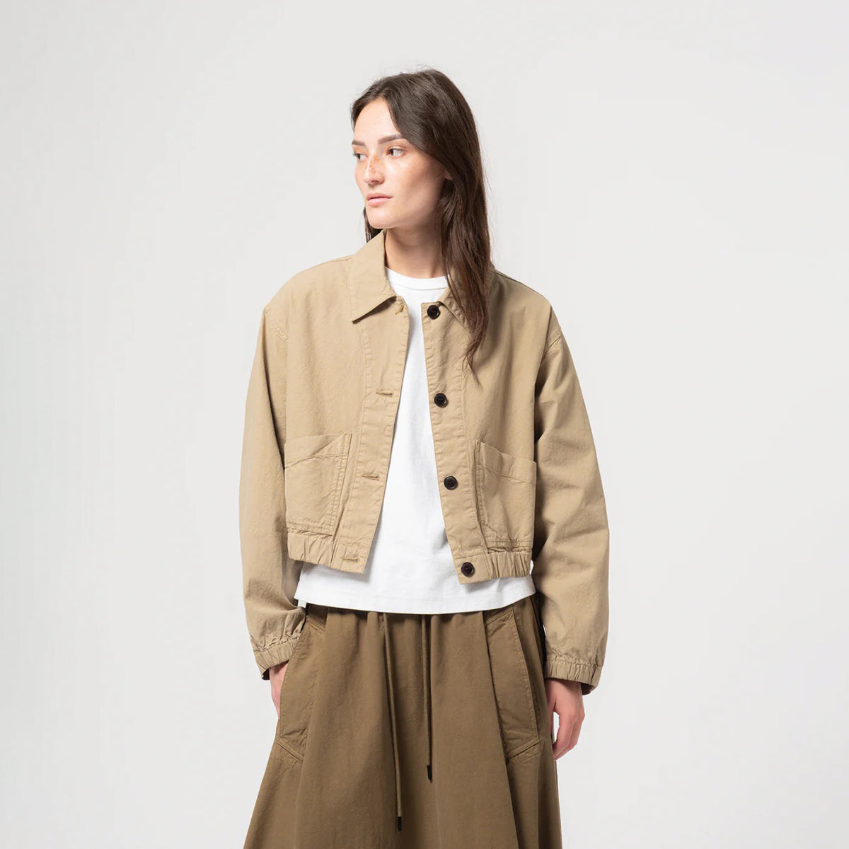 Kelp Cropped Artisan Shirt