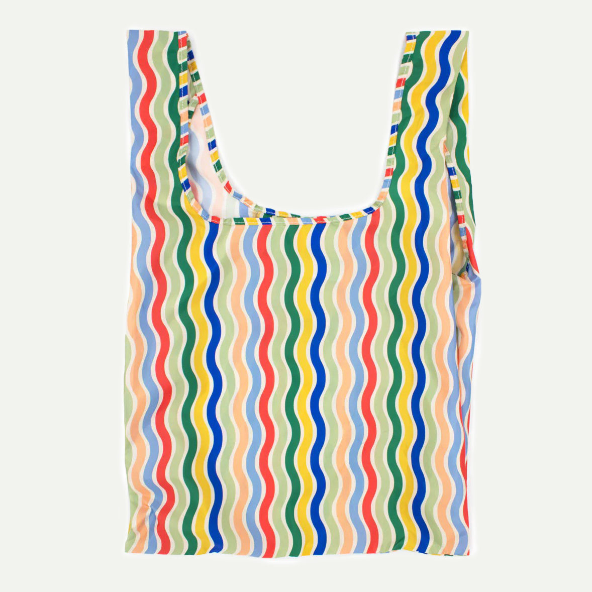 Kind Bag Medium Rainbow Waves Reusable Bag