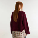 Wine Dorou Knit Jumper