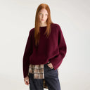 Wine Dorou Knit Jumper