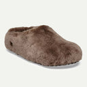 Gray Taupe Shearling Wrapped Amsterdam Sandal