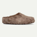 Gray Taupe Shearling Wrapped Amsterdam Sandal
