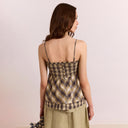Cardamon Check Azalea Cami