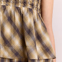 Cardamon Check Azalea Cami