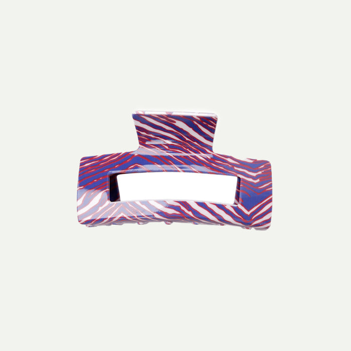 Blue Zebra Berlin Hair Claw