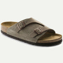 Taupe Zuede Leather Zurich Sandal
