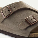 Taupe Zuede Leather Zurich Sandal