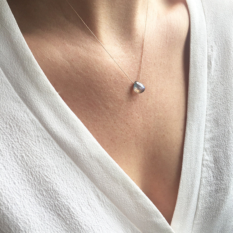 Grey Labradorite Necklace